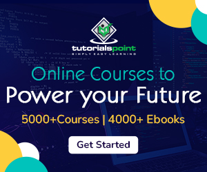 Christmas Sale | Extra 16% Off | Get 9000+ courses at your fingertips | Tutorialspoint